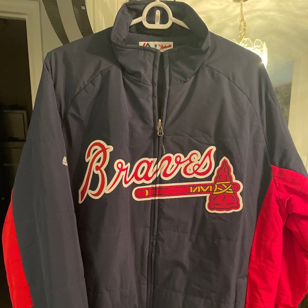 Atlanta Braves Majestic Authentic Jacket Large